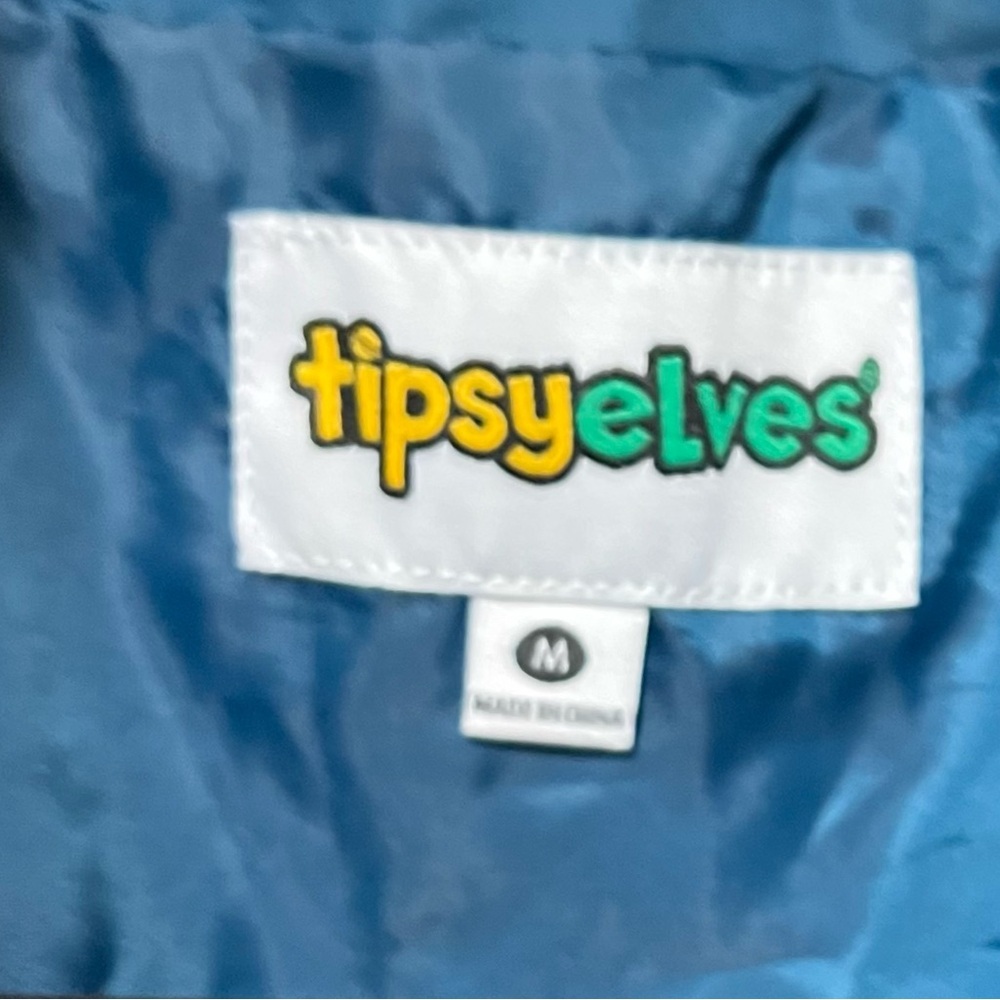 Tipsy Elves Rainbow Windbreaker Jacket Pride Festival Unisex Medium Brand New - Picture 6 of 6